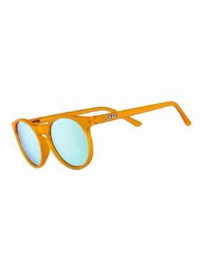goodr Circle G Freshly Baked Man Buns Round Sunglasses - Dark Yellow - Unisex